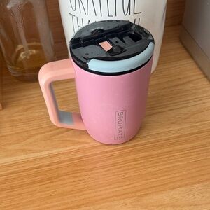 Brumate Pink Insulated Travel Mug with Handle